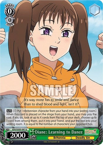 Diane: Learning to Dance (5041) [SDS] - Weiss Schwarz Single
