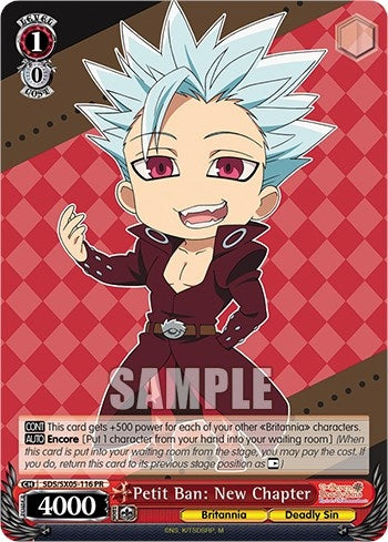 Petit Ban: New Chapter (5116) [SDS] - Weiss Schwarz Single