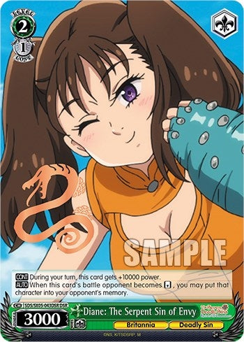 Diane: The Serpent Sin of Envy (DSR) (5043) [SDS] - Weiss Schwarz Single