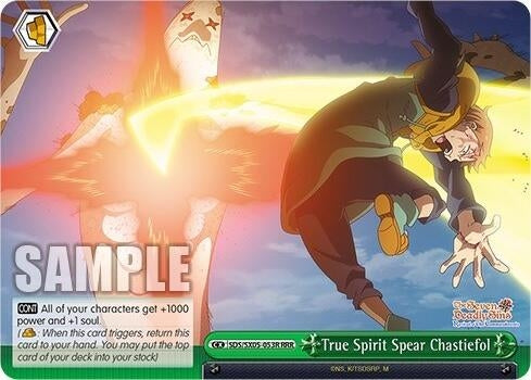 True Spirit Spear Chastiefol (RRR) (5053) [SDS] - Weiss Schwarz Single