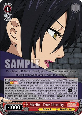 Merlin: True Identity (5057) [SDS] - Weiss Schwarz Single