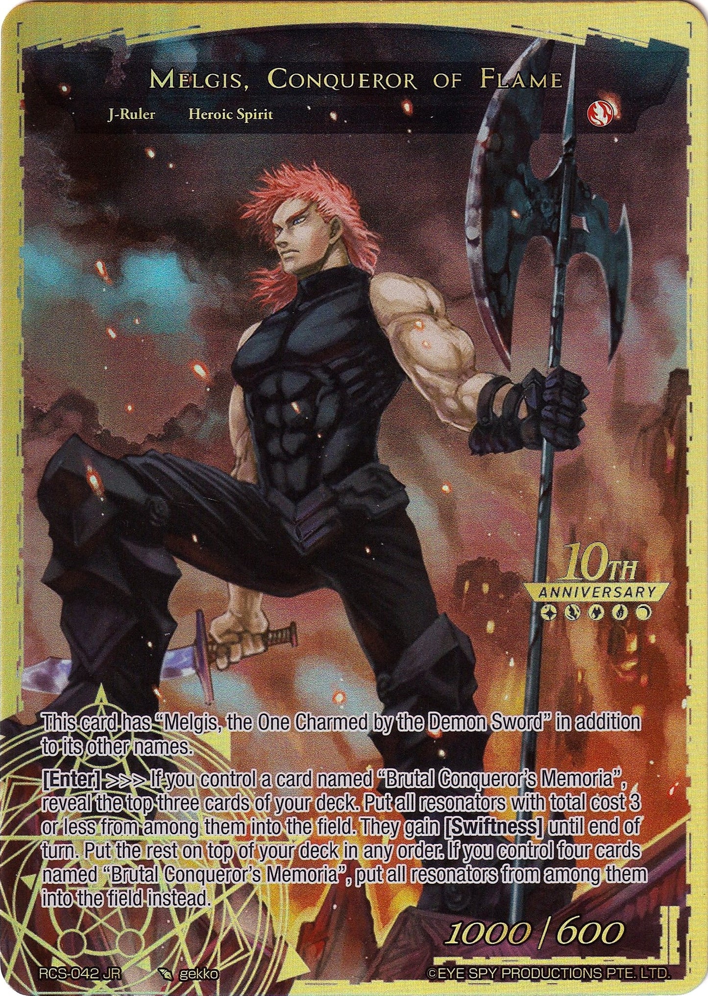 Memoria of the Seven Lands // Melgis Conqueror of Flame (42) [RCS] - Force of Will Single