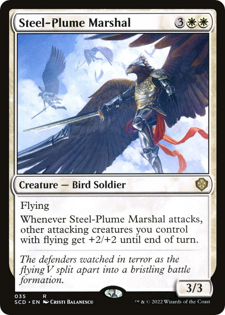 Steel-Plume Marshal (35) [SCD] - MTG Single