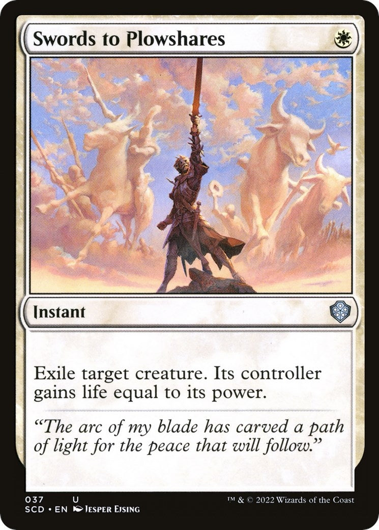 Swords to Plowshares (37) [SCD] - MTG Single