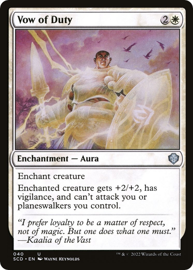 Vow of Duty (40) [SCD] - MTG Single