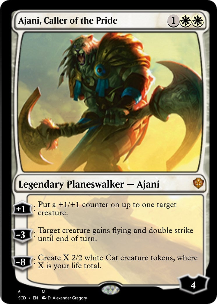Ajani Caller of the Pride (6) [SCD] - MTG Single