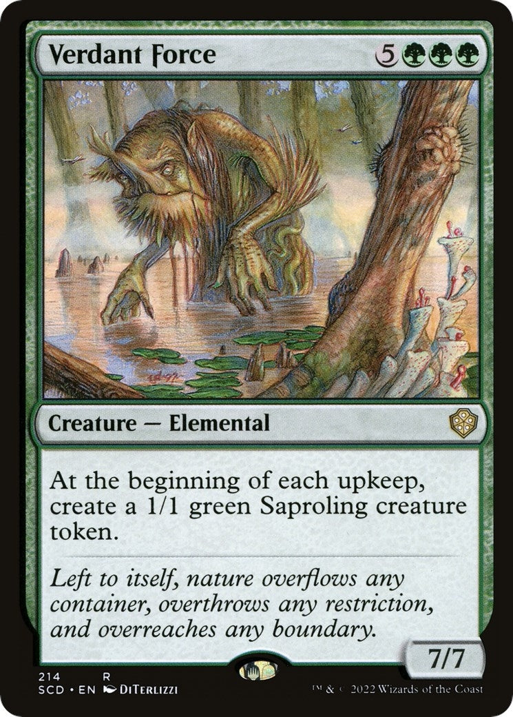 Verdant Force (214) [SCD] - MTG Single