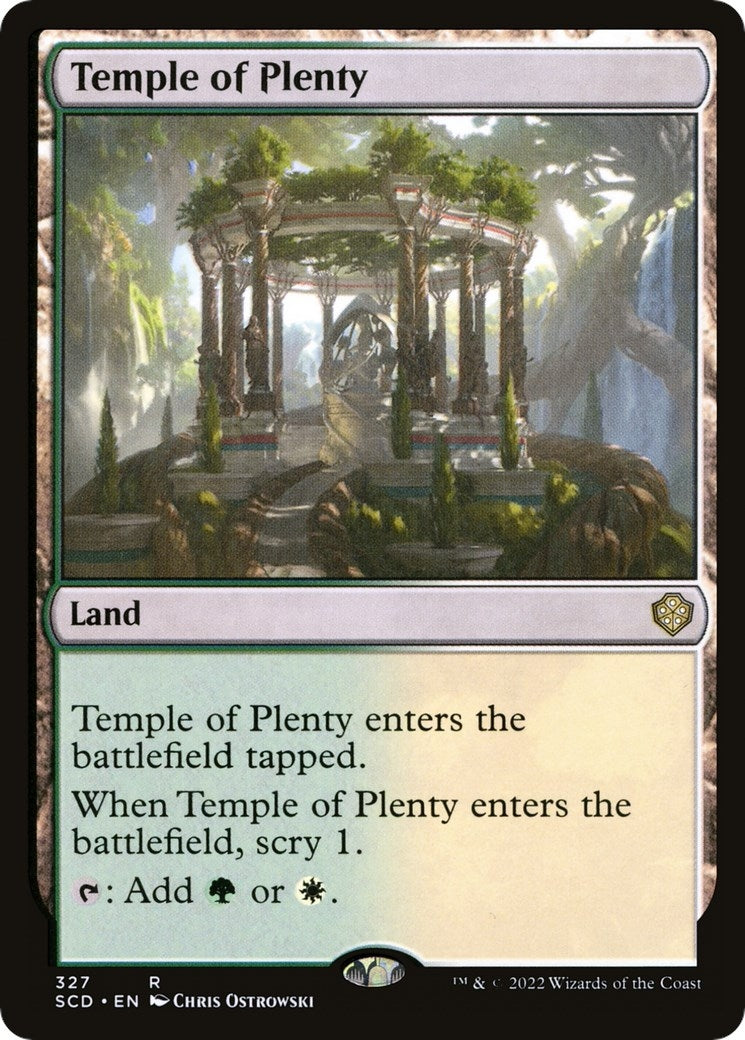 Temple of Plenty (327) [SCD] - MTG Single
