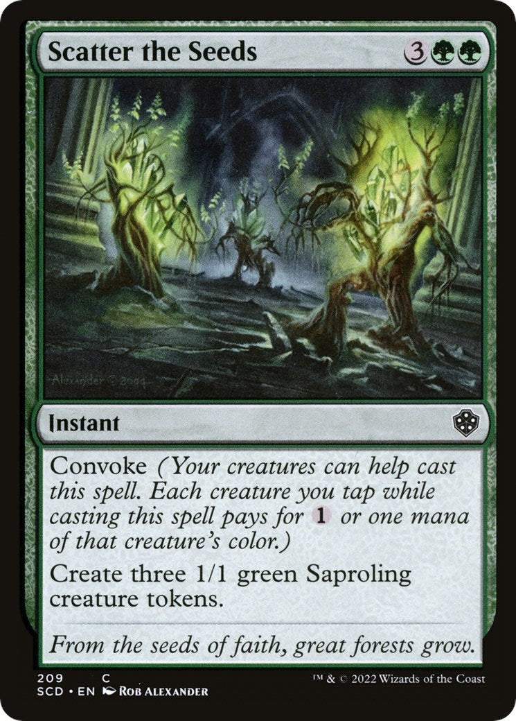 Scatter the Seeds (209) [SCD] - MTG Single