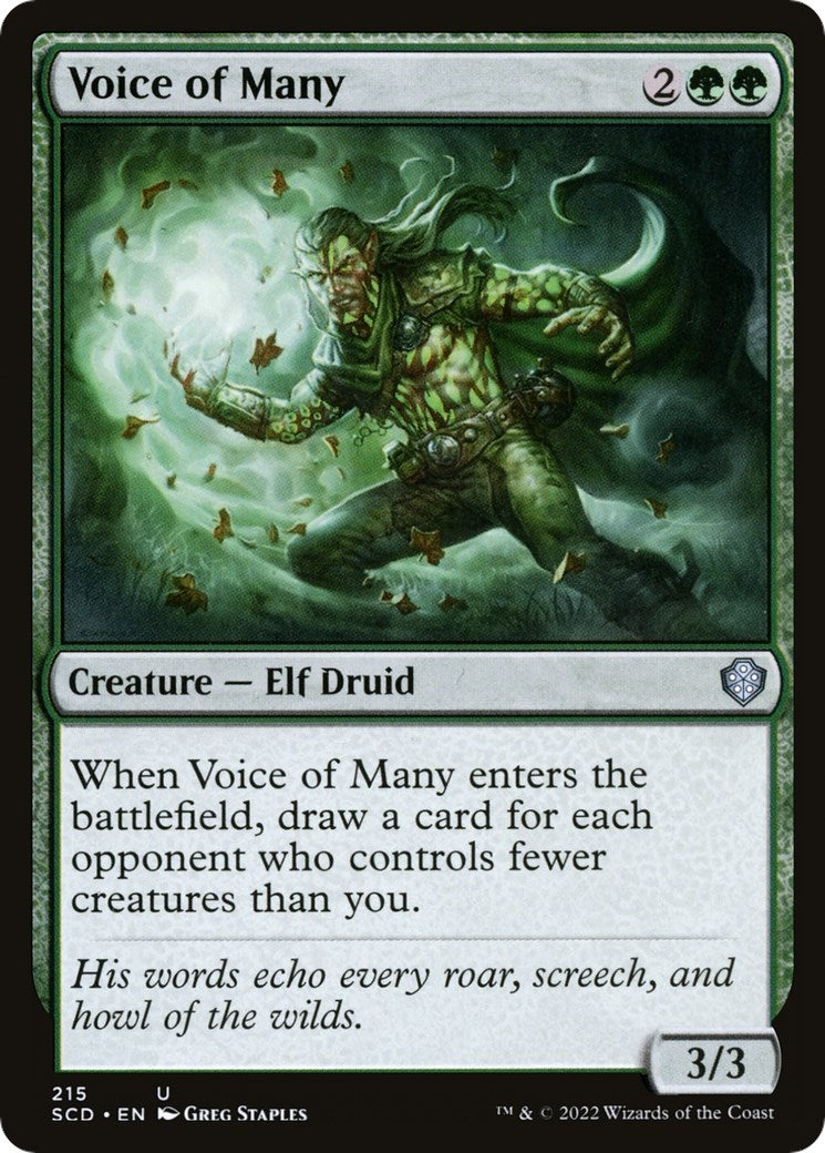 Voice of Many (215) [SCD] - MTG Single
