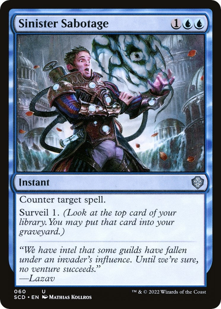 Sinister Sabotage (60) [SCD] - MTG Single