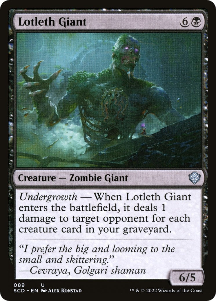 Lotleth Giant (89) [SCD] - MTG Single
