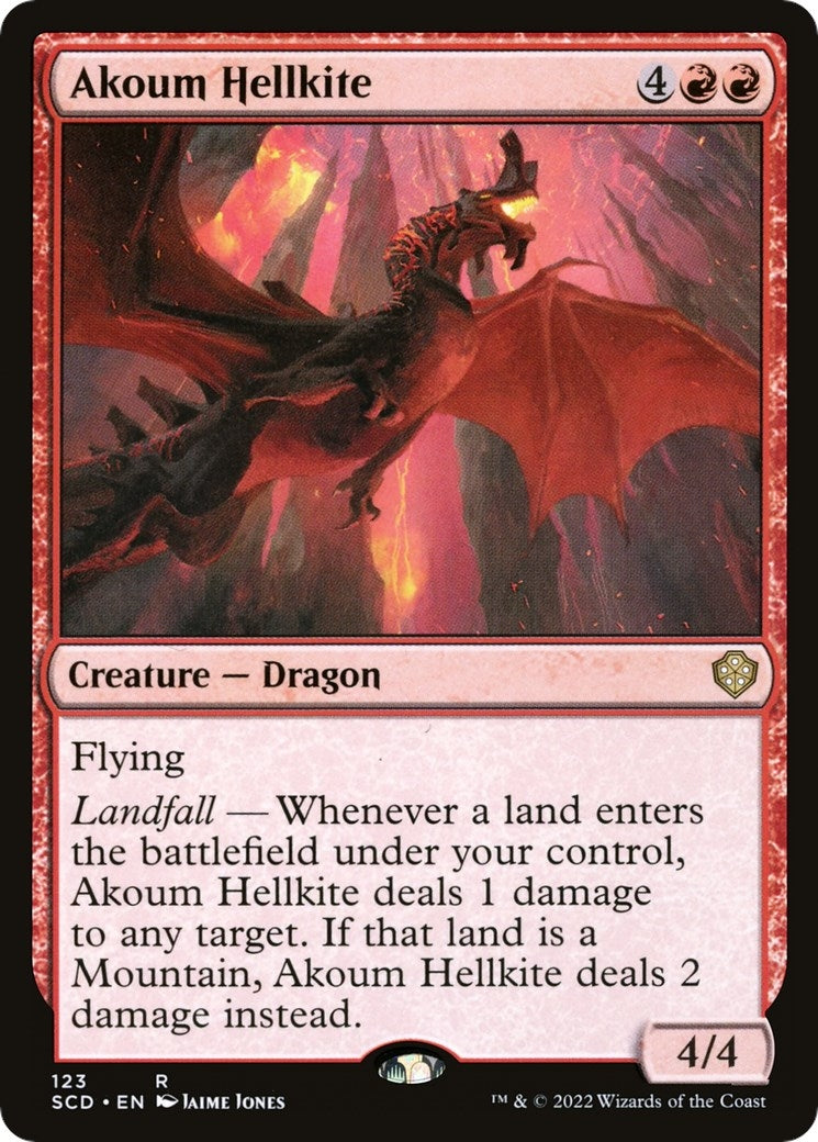 Akoum Hellkite (123) [SCD] - MTG Single