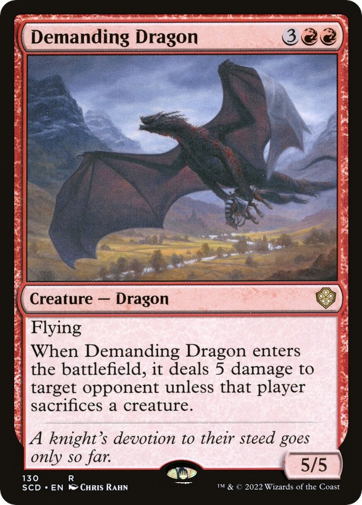 Demanding Dragon (130) [SCD] - MTG Single