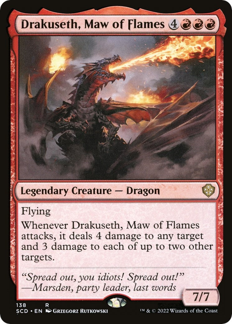 Drakuseth Maw of Flames (138) [SCD] - MTG Single