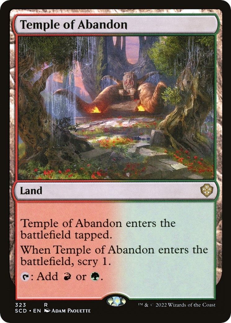 Temple of Abandon (323) [SCD] - MTG Single
