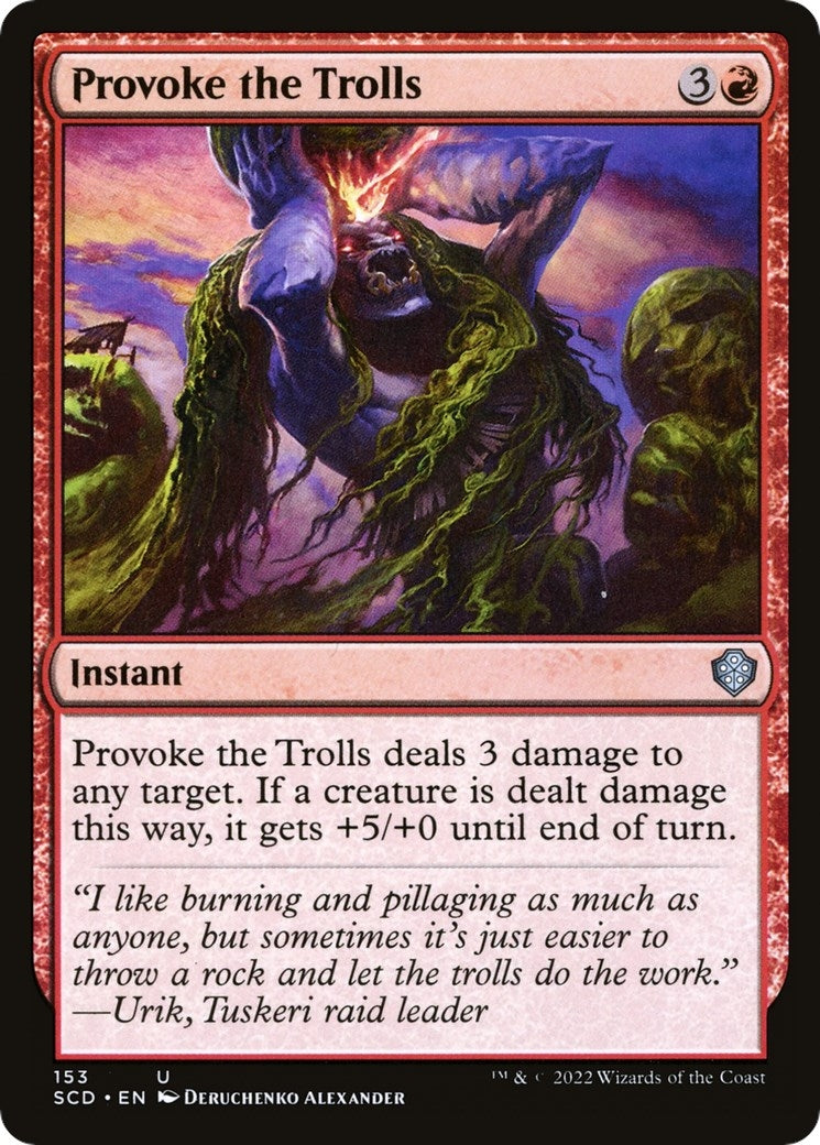 Provoke the Trolls (153) [SCD] - MTG Single