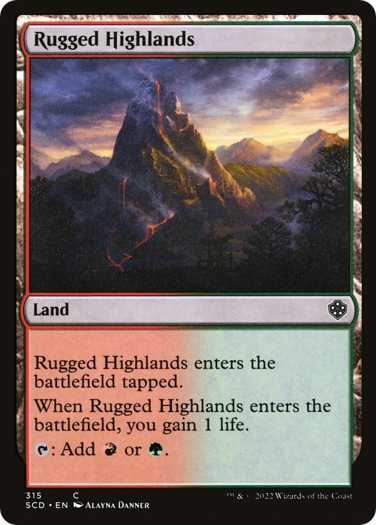 Rugged Highlands (315) [SCD] - MTG Single