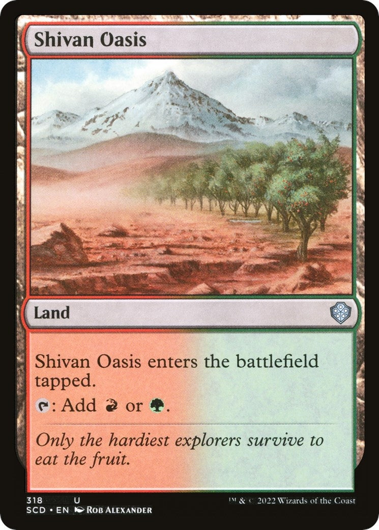 Shivan Oasis (318) [SCD] - MTG Single
