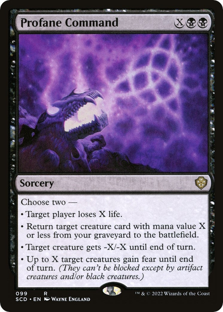 Profane Command (99) [SCD] - MTG Single