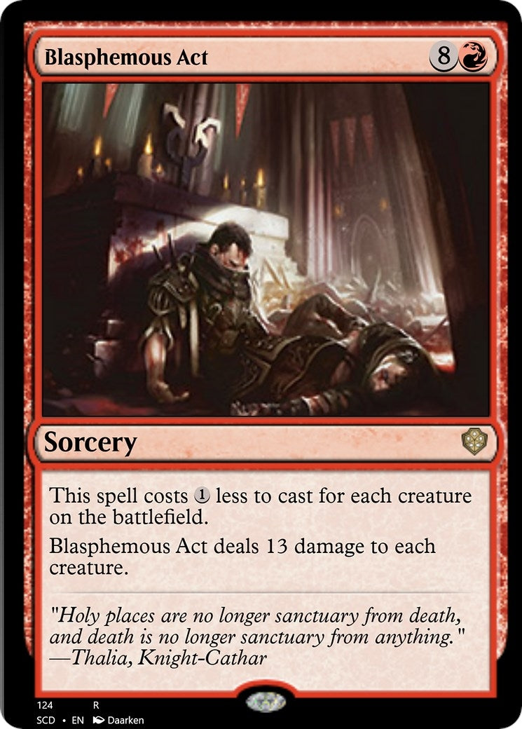 Blasphemous Act (124) [SCD] - MTG Single