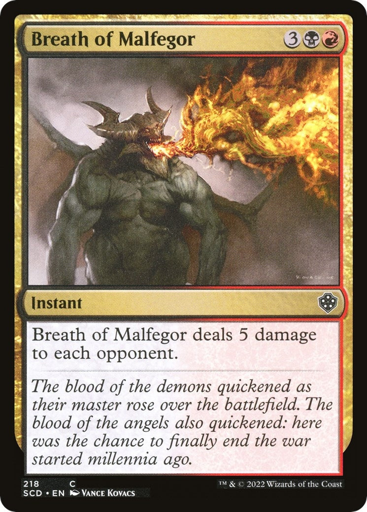 Breath of Malfegor (218) [SCD] - MTG Single