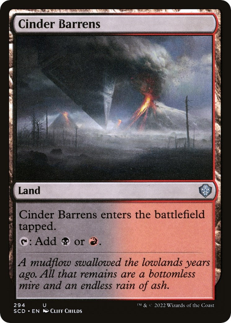 Cinder Barrens (294) [SCD] - MTG Single