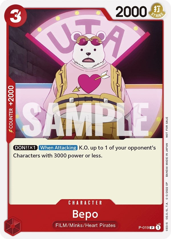 Bepo (One Piece Film Red) (19) (OP-PR) - One Piece Card Game Single