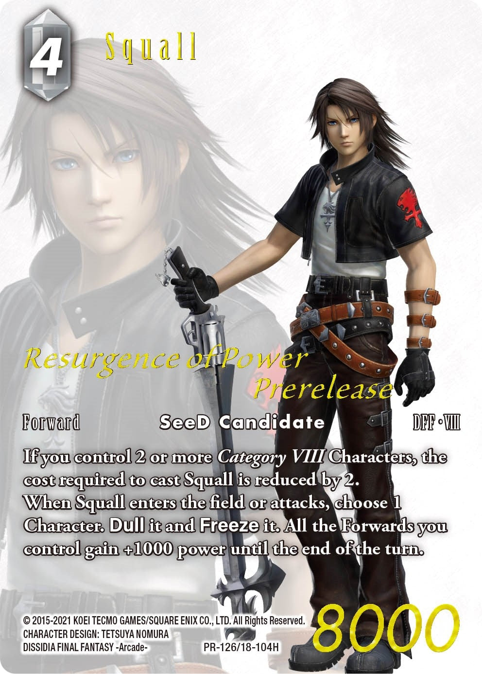 Squall (Prerelease Promo) (12618104) [PR] - Final Fantasy TCG Single
