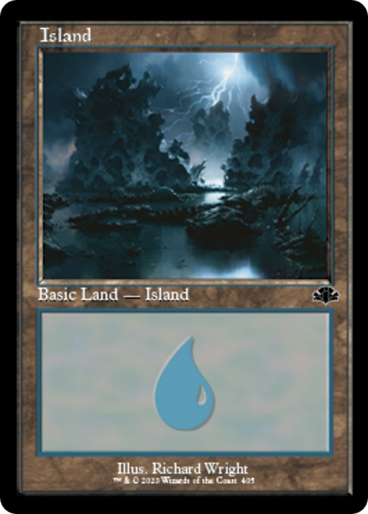 Island (405) (Retro Frame) (405) [DMR] - MTG Single