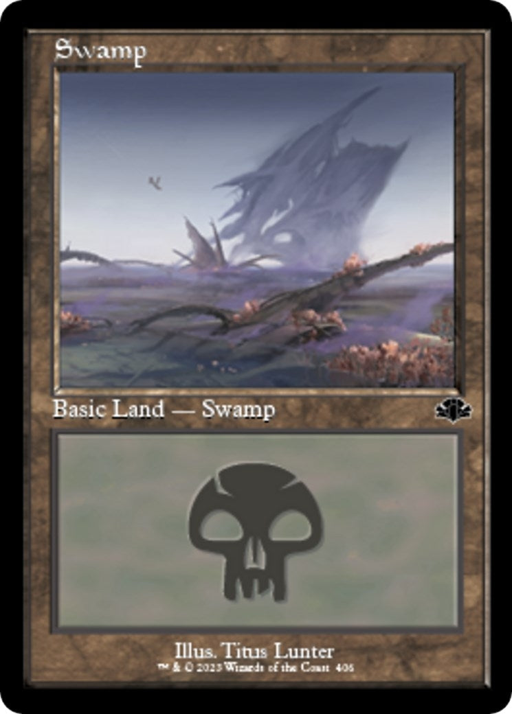 Swamp (406) (Retro Frame) (406) [DMR] - MTG Single