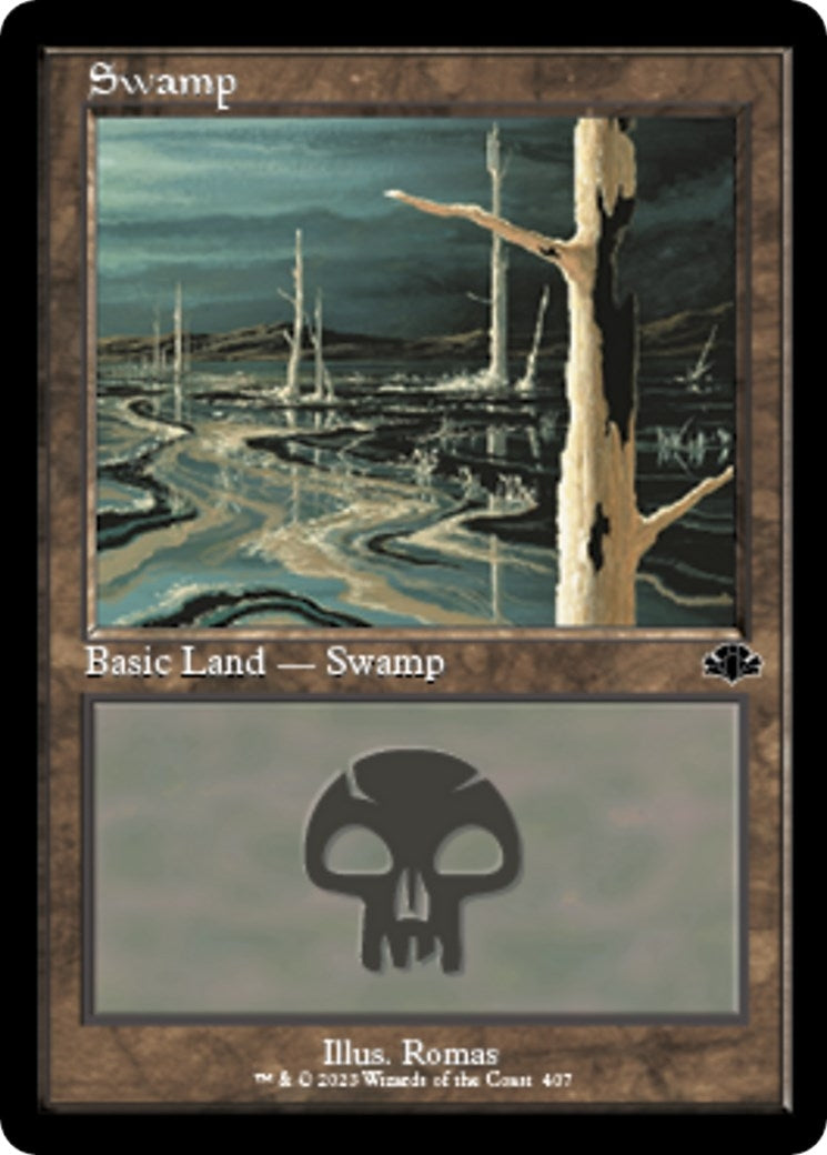 Swamp (407) (Retro Frame) (407) [DMR] - MTG Single