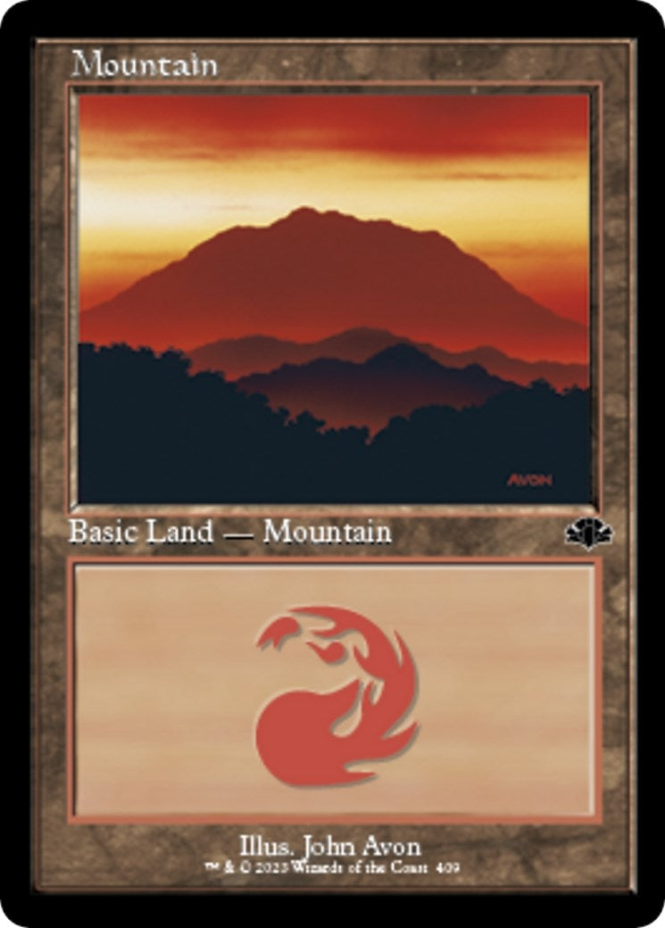 Mountain (409) (Retro Frame) (409) [DMR] - MTG Single