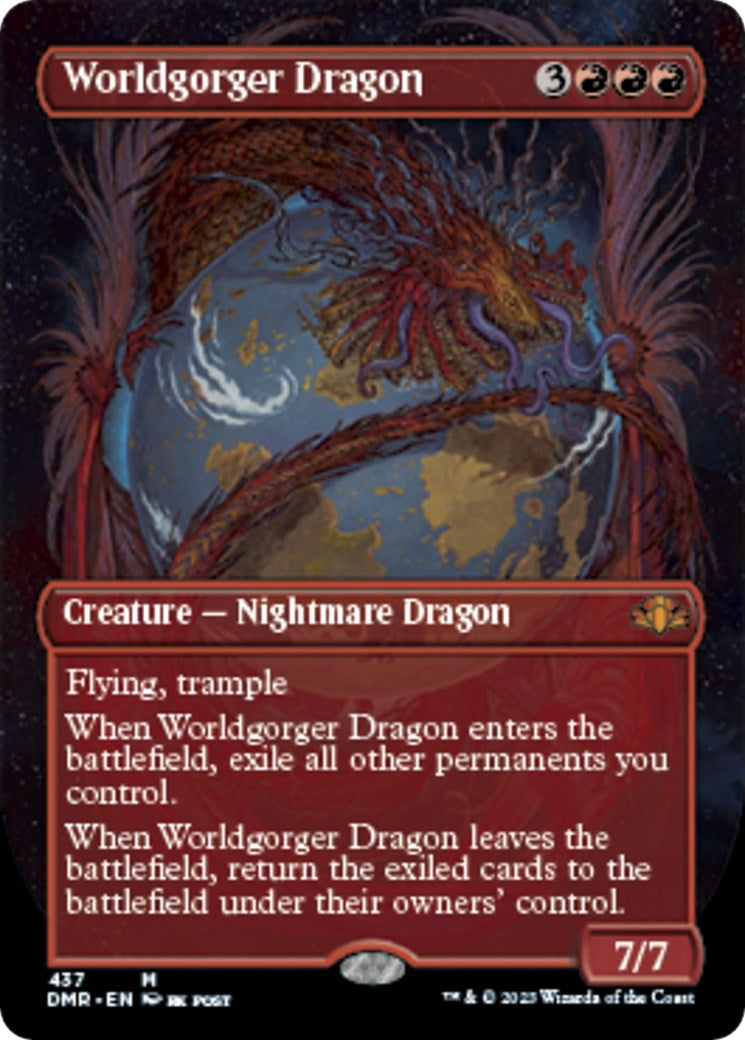 Worldgorger Dragon (Borderless) (437) [DMR] - MTG Single