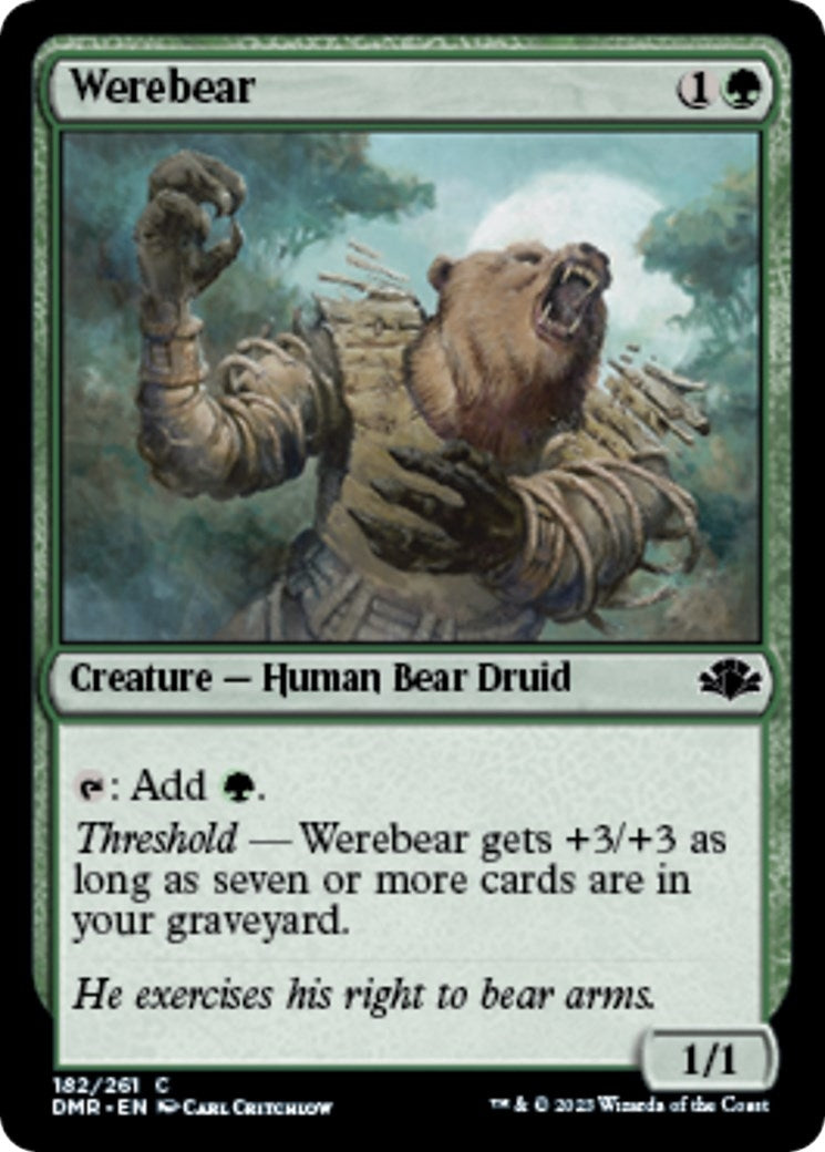 Werebear (182) [DMR] - MTG Single