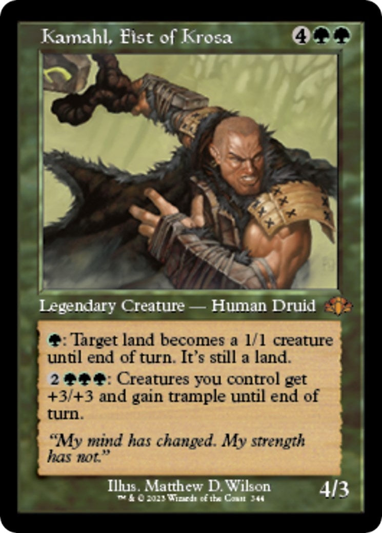Kamahl Fist of Krosa (Retro Frame) (344) [DMR] - MTG Single
