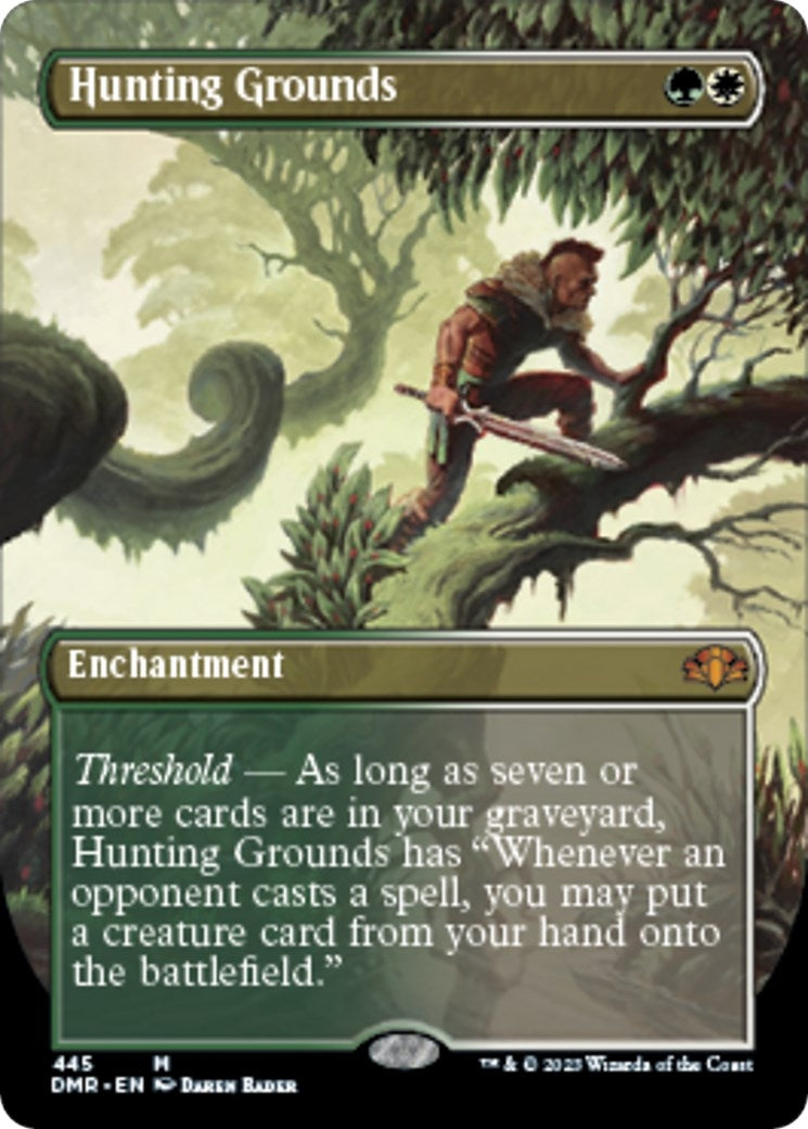 Hunting Grounds (Borderless) (445) [DMR] - MTG Single