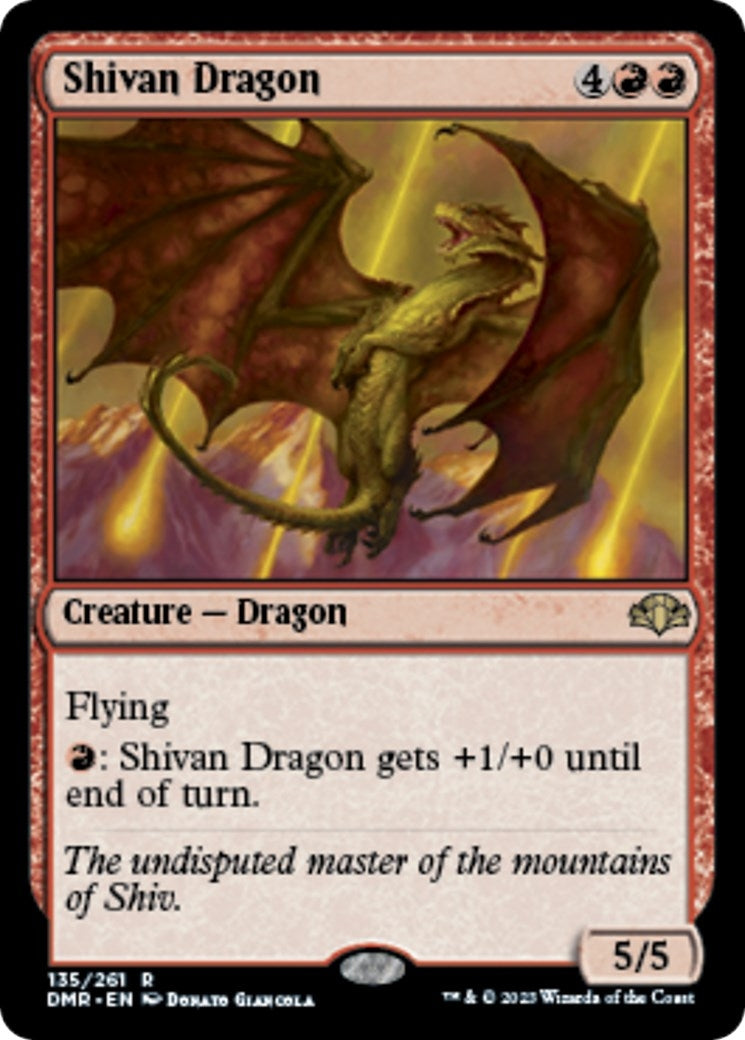 Shivan Dragon (135) [DMR] - MTG Single