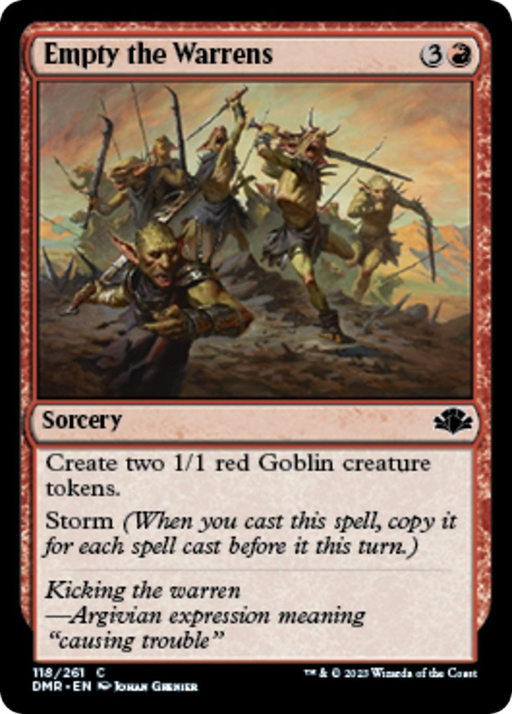 Empty the Warrens (118) [DMR] - MTG Single