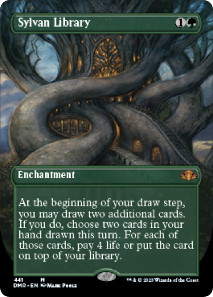 Sylvan Library (Borderless) (441) [DMR] - MTG Single
