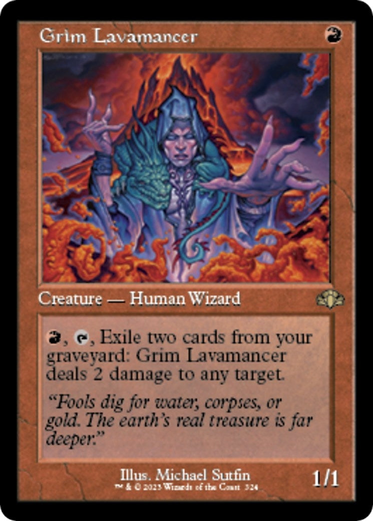 Grim Lavamancer (Retro Frame) (324) [DMR] - MTG Single