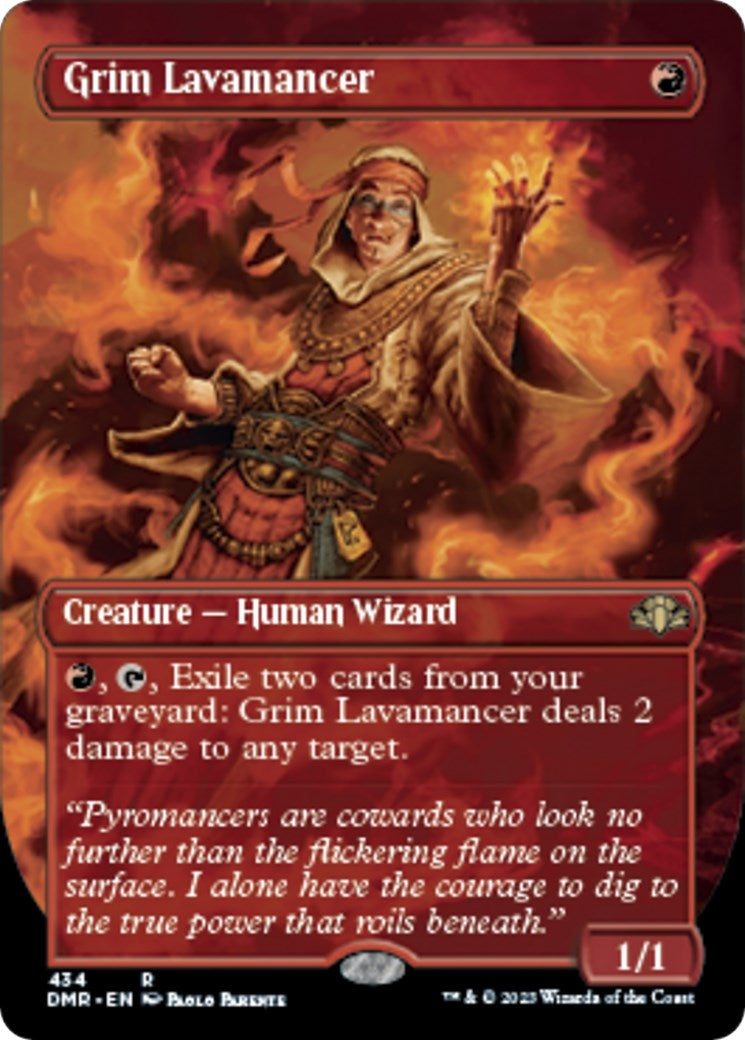 Grim Lavamancer (Borderless) (434) [DMR] - MTG Single
