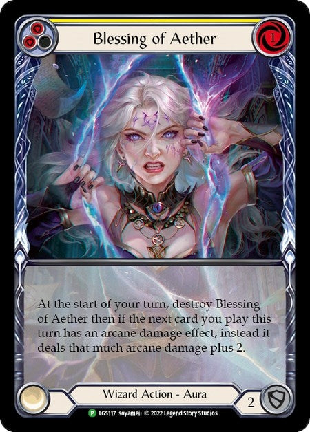 Blessing of Aether (Yellow) (117) [PR] - Flesh and Blood TCG Single