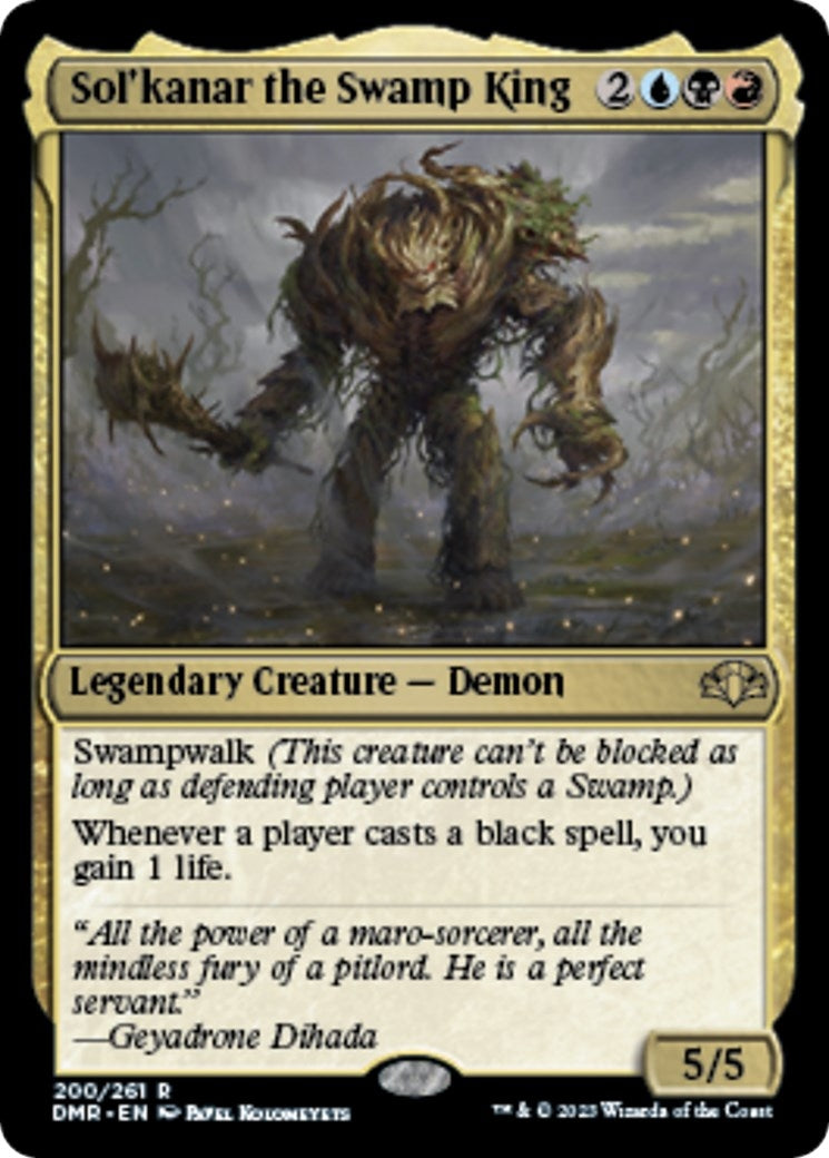 Sol’kanar the Swamp King (200) [DMR] - MTG Single