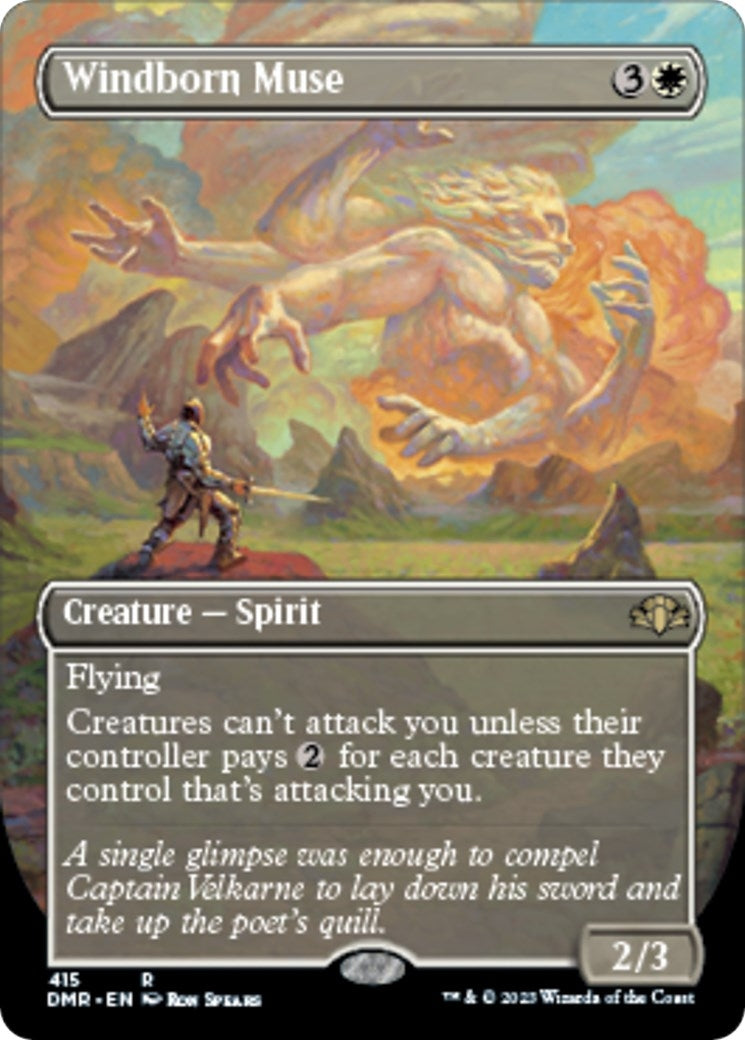 Windborn Muse (Borderless) (415) [DMR] - MTG Single