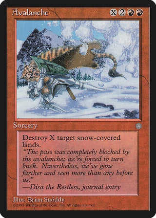 Image for Avalanche (Ice Age) - Magic: The Gathering