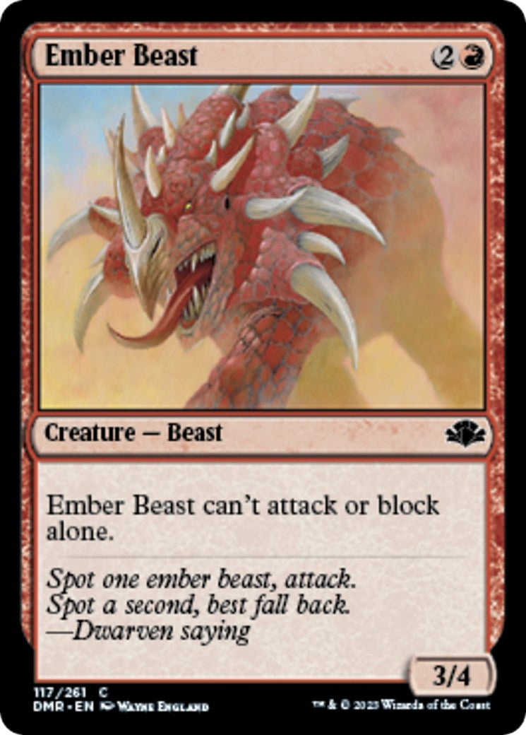 Ember Beast (117) [DMR] - MTG Single