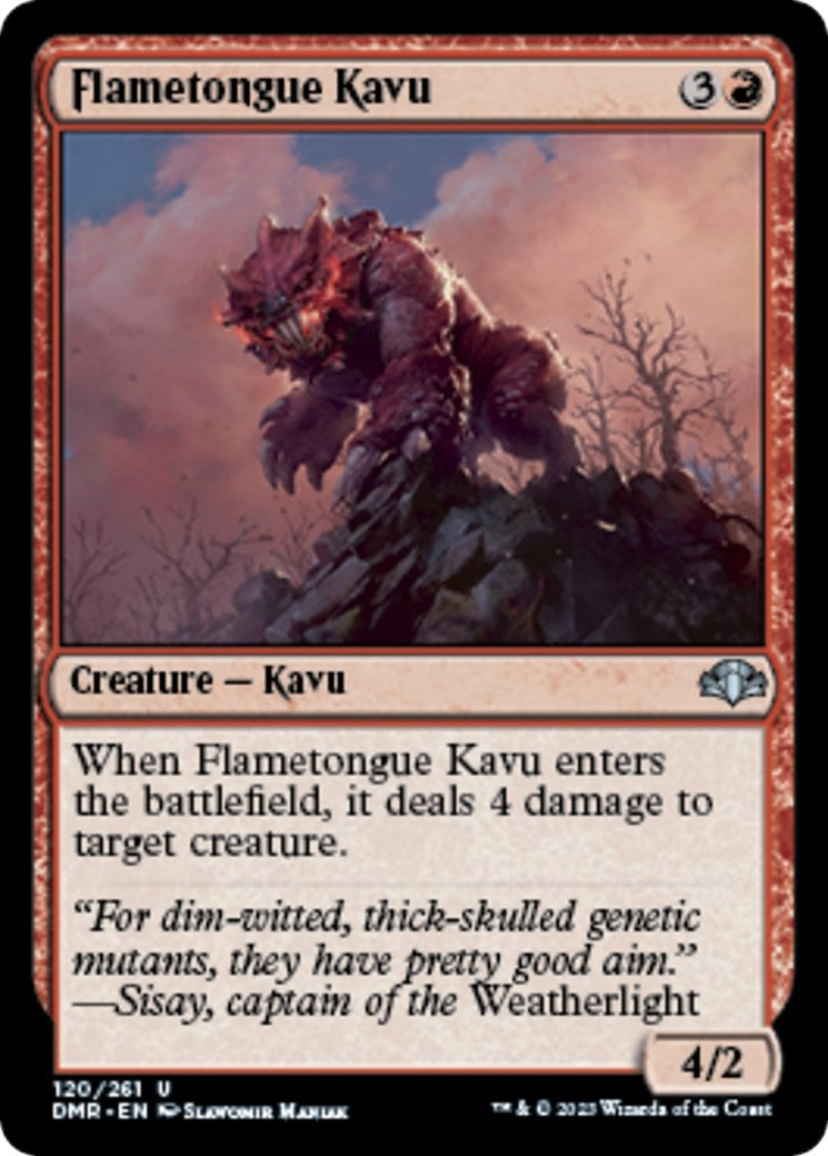 Flametongue Kavu (120) [DMR] - MTG Single