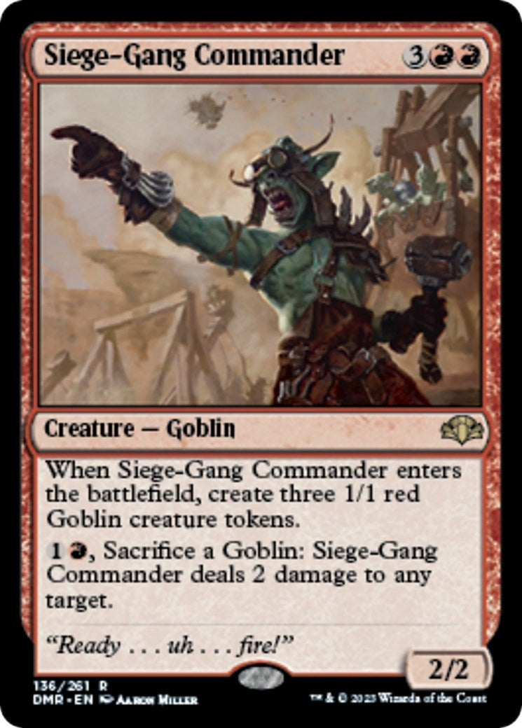 Siege-Gang Commander (136) [DMR] - MTG Single