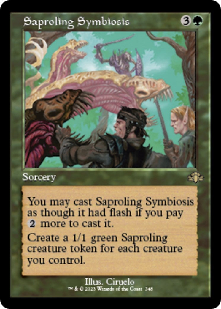 Saproling Symbiosis (Retro Frame) (348) [DMR] - MTG Single
